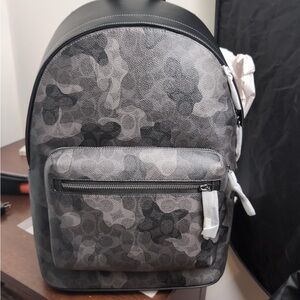 Coach Monochrome Camouflage Backpack